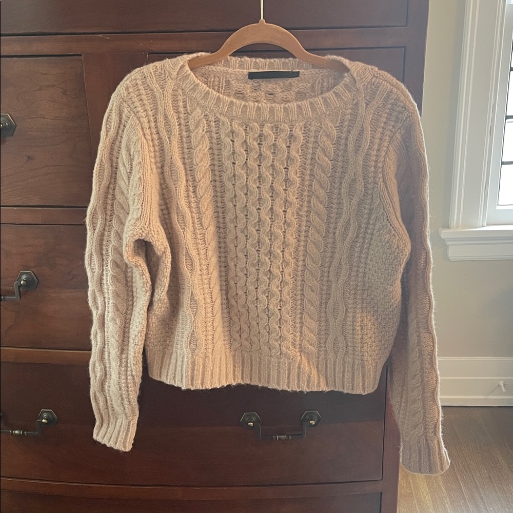 Jenni Kayne alpaca/wool blend pale pink Sweater S